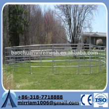 Anping factory high quality Oval rail panel welded tubular farm field fence /metal livestock farm fence panel